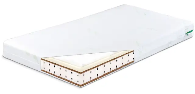 Στρώμα Κούνιας Latex Aloe Vera Αφρός Κοκοφοίνικας 120x60x12cm Sensillo 5902021523795
