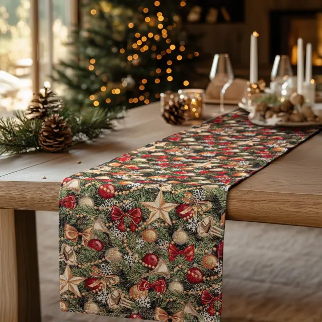 Beauty Home ΡΑΝΝΕΡ ΣΤΟΦΑ HAPPY HOLIDAY 32 cm x 1,5 m