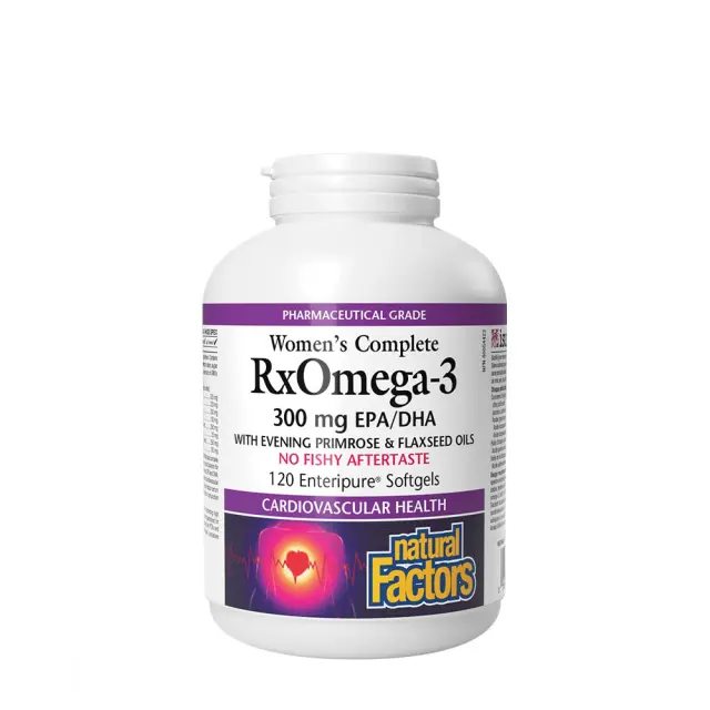 Natural Factors Women’s Complete RxOmega-3 300 mg EPA/DHA 120 Softgels