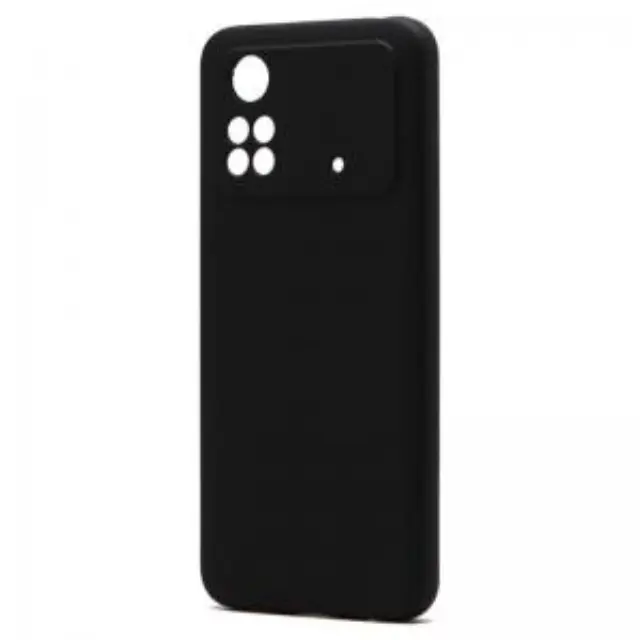 Θήκη Liquid Silicon inos Xiaomi Poco M4 Pro L-Cover Μαύρο N59686 2