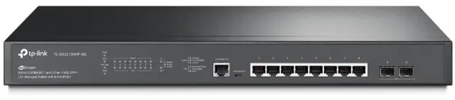 Tp-Link JetStream 8-Port 2.5GBASE-T and 2-Port 10GE SFP+ L2+ Managed Switch with 8-Port PoE+ (TL-SG3210XHP-M2)