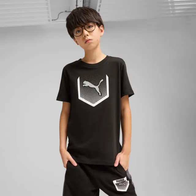 Puma Boy's Active Sports Graphic Tee II Μαύρο 685178-01 (Puma)