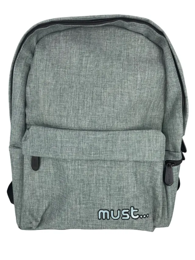 OEM Σχολική Τσάντα Must Monochrome Jean Σακίδιο Grey 25349