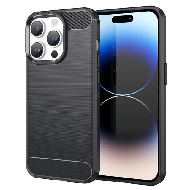 Techsuit® Carbon Θήκη για iPhone 14 Pro- Black