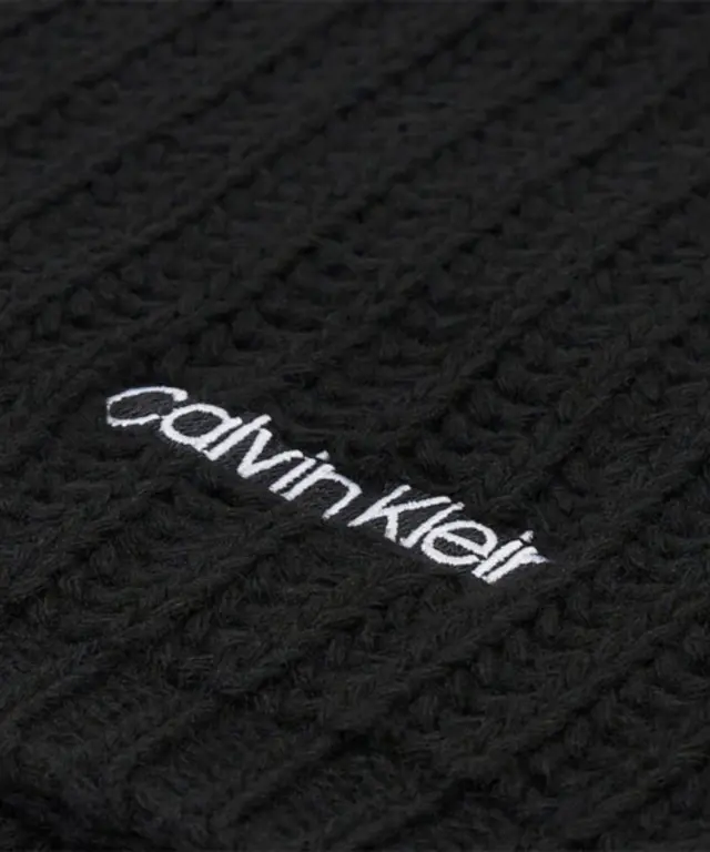 Calvin Klein - Γυναικείο Κασκόλ Oversized Knit Scarf 30X180 K60K608496-BAX Μαύρο 2