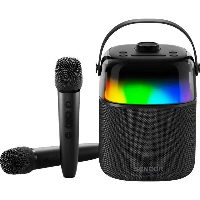 Φορητό Ηχείο Bluetooth Sencor SSS 3450K 35W TWS AUX 3.5mm, BT v5.3, USB, FM, 2 Ασύρματα Μικρόφωνα, LED Φωτισμό, IPX5 3