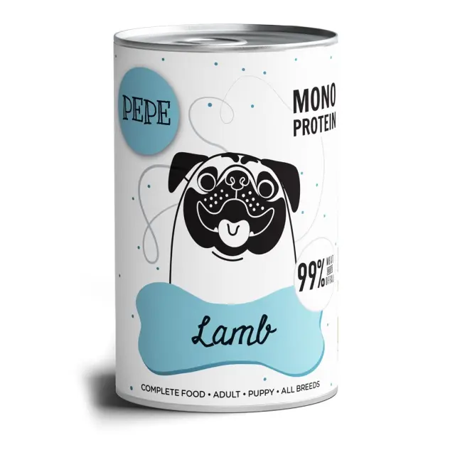 PAKA ZWIERZAKA Pepe Lamb - wet dog food - 400g