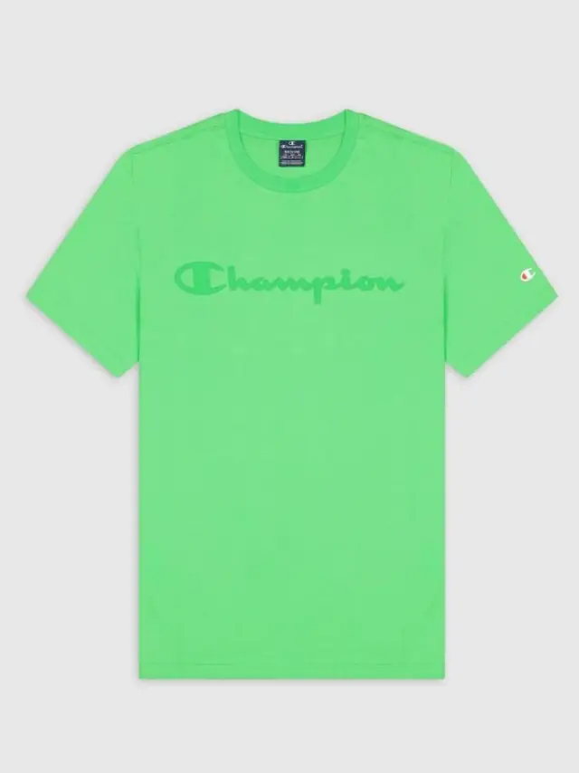 CHAMPION CREWNECK T-SHIRT ΜΠΛΟΥΖΑ ΑΝΔΡΙΚΗ GREEN
