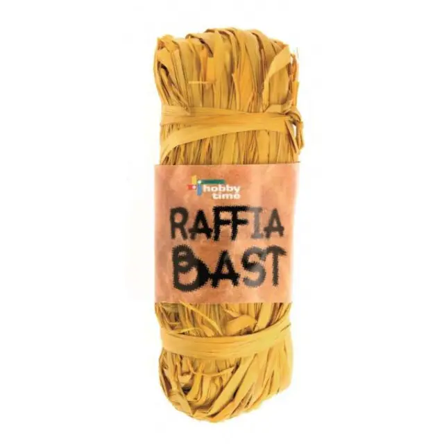 Glorex Raffia Χόρτο Χειροτεχνίας - 008 Yellow - 50gr