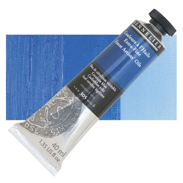 Sennelier Λάδι Finest Artists Oil 305 Cerulean Blue - 40ml
