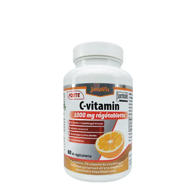 JutaVit Vitamin C 1000 mg Forte + D3 chewable tablet