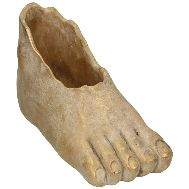 Κασπώ Πόδι Χρυσό Τσιμέντο 26x9.5x12cm 2