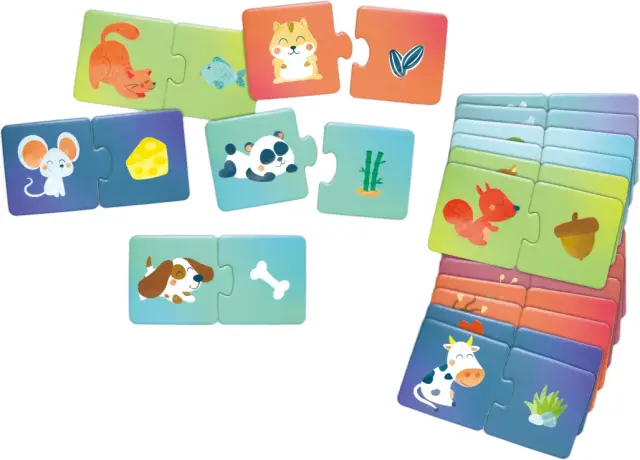 Hape Happy Puzzles Ξύλινο Παζλ Ζωάκια Snack Time 2