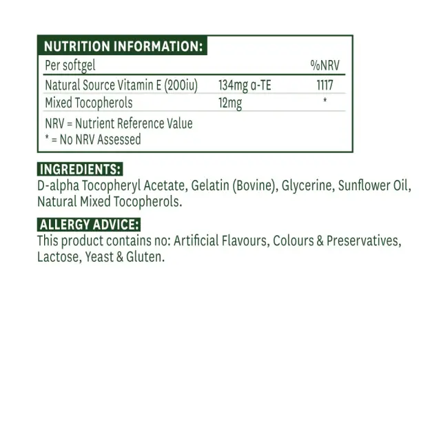 Natures Aid Vitamin E 200 IU 2
