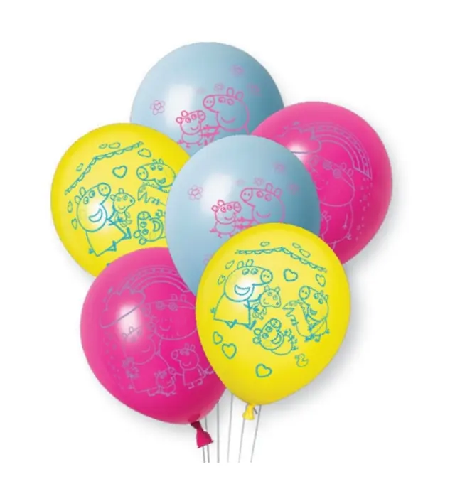 Μπαλόνια Λατεξ Peppa Pig 12 / 8 τμχ