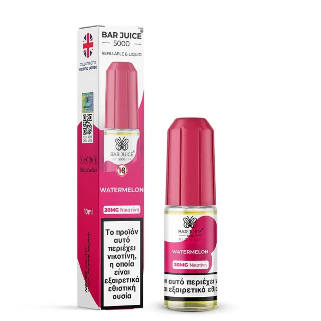 Bar Juice 5000 Watermelon 10ml 20mg Nic Salts