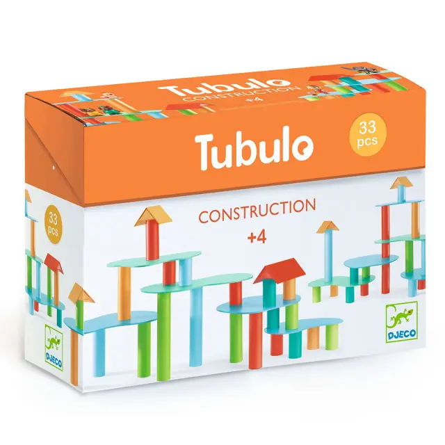 Djeco κατασκευάζω σκηνικά για παιχνίδι ρόλων "Tubulo" 33 τμχ. (4+ ετών) 08350