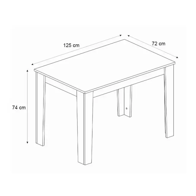 Σετ τραπεζαρία 5τμχ Darlen - Chiara Megapap χρώμα sapphire oak - πράσινο 125x72x74εκ. 2