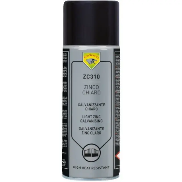 Eco Service ZC310 Σπρέι Ψυχρού Γαλβανισμού Zinco Chiaro Γκρι 400ml 2
