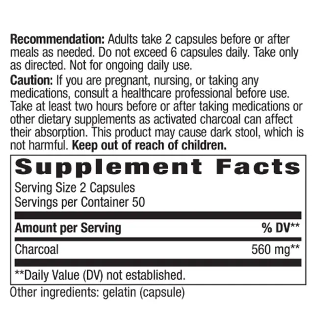 Nature's Way Activated Charcoal 2