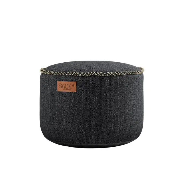Sackit RETROit Cobana Pouf (D50 x H35 cm) Black