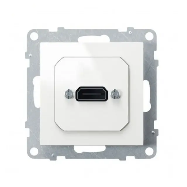 Socket Precabled White Suno HDMI, IK04, Plastic, Glossy, 72.9 mm