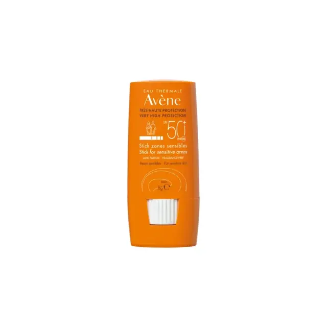 Eau Thermale Avène Αντηλιακό Στικ SPF50+ για τις ευαίσθητες εντοπισμένες ζώνες - Πρόσωπο & Σώμα - 8gr