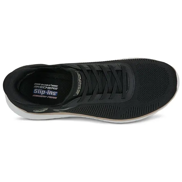 Γυναικεία Ανατομικά Sneakers Skechers Bobs Squad 117497/BKGD Μαύρα Μαύρο 3