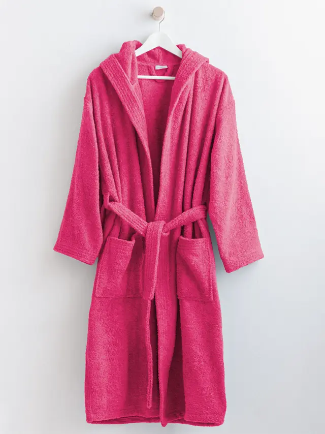Μπουρνούζι Με Κουκούλα Bathrobe Collection Classic Fuchsia S Palamaiki