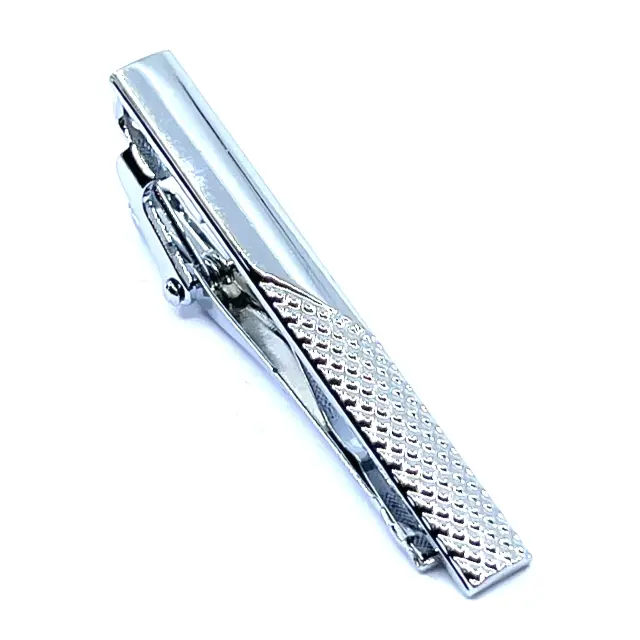 Σχεδιαστικό Ασημί Κλιπ Γραβάτας 5 cm – LGTC-T5/18 3