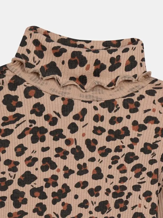Παιδική Μπλούζα Ζιβάγκο για Κορίτσια Beige Leopard ΜΠΕΖ 3