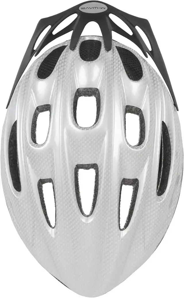 ΚΡΑΝΟΣ M-WAVE MICROSHELL WHITE CARBON - ΛΕΥΚΟ - MEDIUM 3