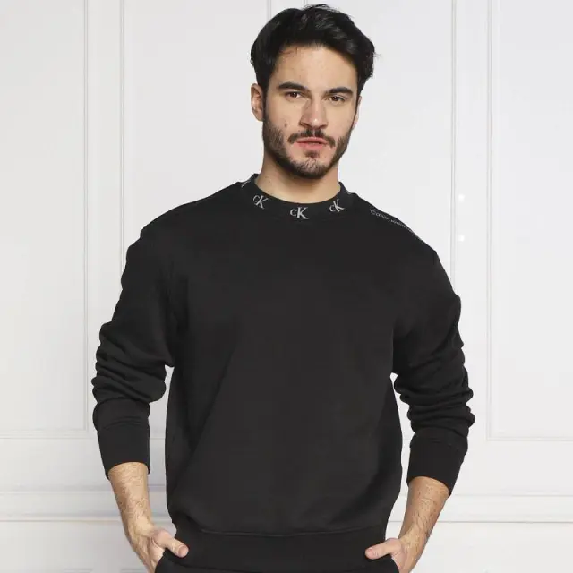 Calvin Klein - Ανδρικό Φούτερ J30J322538-BEH Μαύρο - 2XL