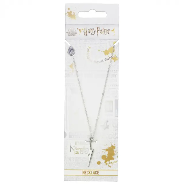 Κρεμαστό με αλυσίδα-Κολιέ Harry Potter Lightning Bolt Necklace WNX0105 3