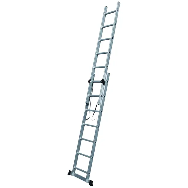 Σκάλα Διπλή Επεκτεινόμενη 2x7 Σκαλιά 150kg Αλουμίνιο BULLE 631110 2