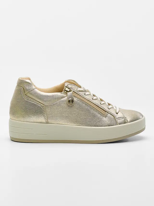 Imac Sneakers Γυναικείο δέρμα Χρυσό IMA/556580 PLATINUM 3