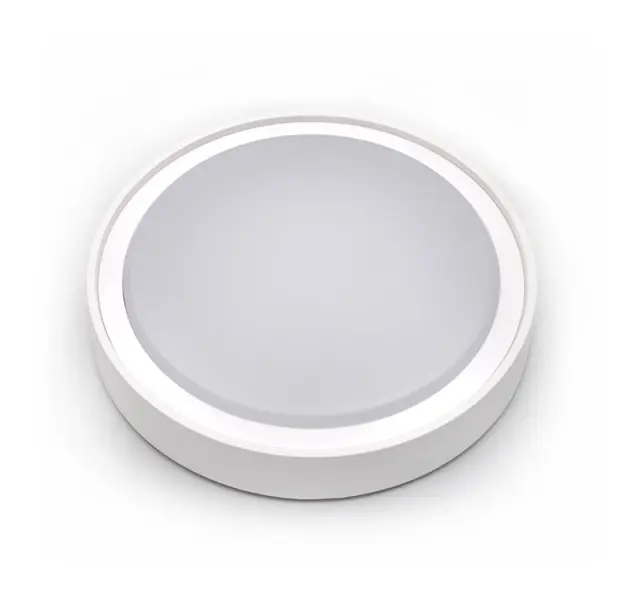 LED ΠΛΑΦΟΝΙΕΡΑ PC ΣΤΡΟΓΓΥΛΗ Φ260mm 15W 4000K IP65 ΛΕΥΚΗ
