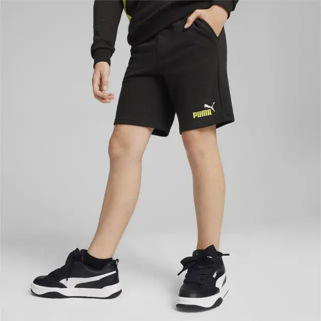 Puma Col ΠΑΙΔΙΚΗ ΒΕΡΜΟΥΔΑ (586989-59) - Μαύρο-Λαχανί