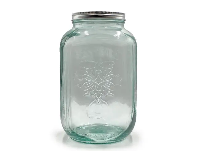 Δοχείο με καπάκι Glass Drops Authentic Est.1896 (5968) Aπό 100% ανακυκλωμένο γυαλί, Xωρητικότητας 4L, Διαστάσεων Ø 18 x Υ 25 cm 5968 2