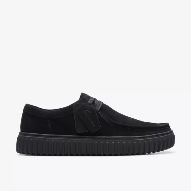Clarks Torhill Lo Ανδρικο Καστόρ Παπούτσι Black Suede (26172019) - 41.5