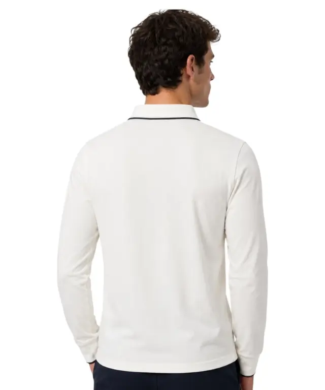 North Sails- Ανδρική Μακρυμάνικη Μπλούζα TShirt Polo 692462-000-0101 Λευκό 2