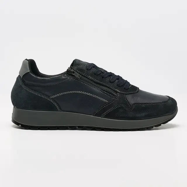 Imac Sneakers Ανδρικό δέρμα/δέρμα Nubuck Μπλέ IMA/253010 BLUE - 45