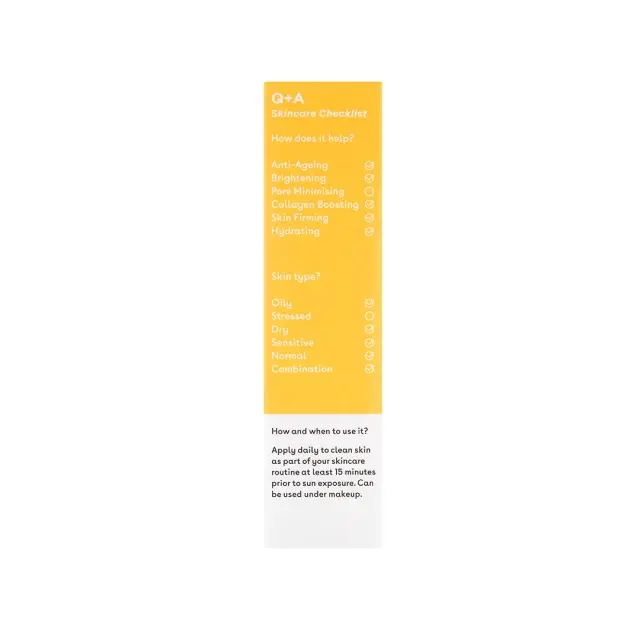 Q+A Peptide SPF50 Anti-Ageing Daily Sunscreen Aντηλιακό Προσώπου με Πεπτίδια 50ml 2