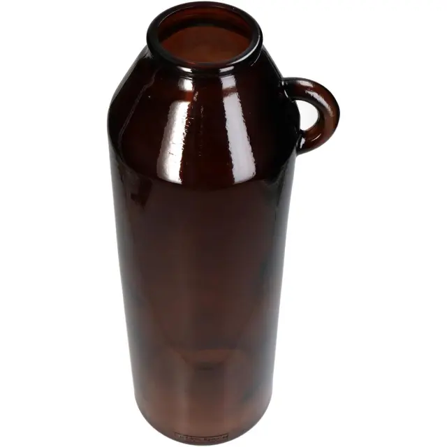 Βάζο Καφέ Ανακυκλωμένο Γυαλί 17x17x45cm 2