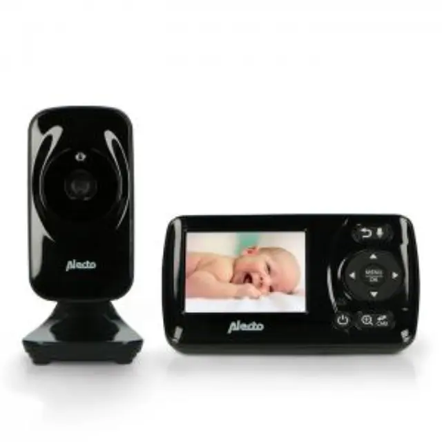 Full Eco Ασύρματη ενδοεπικοινωνία (baby monitor), τεχνολογίας FHSS 2.4GHz με δυνατότητα αμφίδρομης επικοινωνίας, κάμερα και έγχρωμη οθόνη 2.4\" σε μαύρο χρώμα. 2