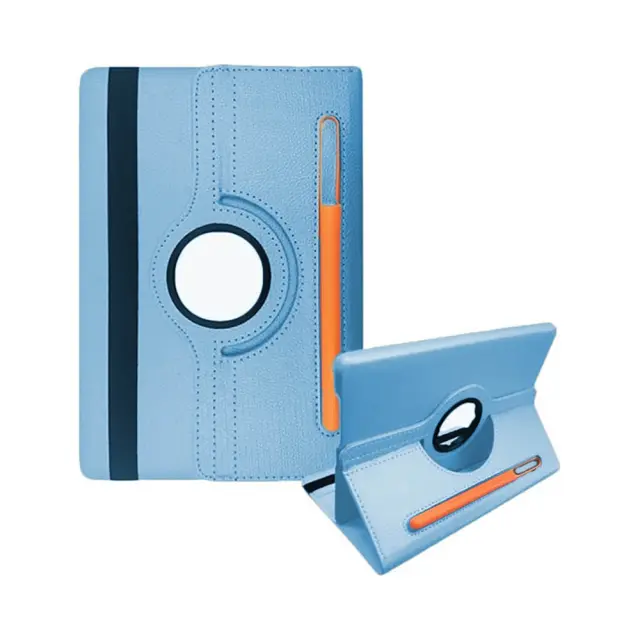 Θήκη Τάμπλετ Rotating Flip Cover Stylus Pen Για Samsung Galaxy Tab S7 / S8 11" Γαλάζια