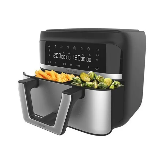 Cecotec Air Fryer Cecofry Dual 9000 9L Silver (256) 2