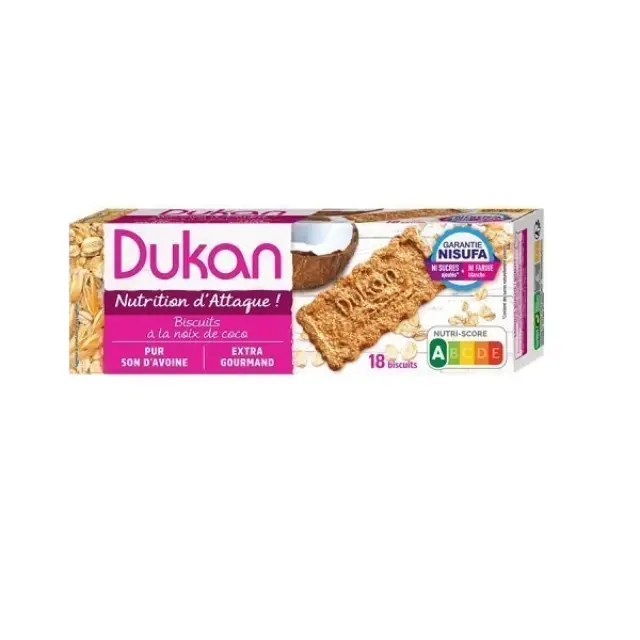 Dukan Μπισκότα Βρώμης Με Γεύση Καρύδα 225gr