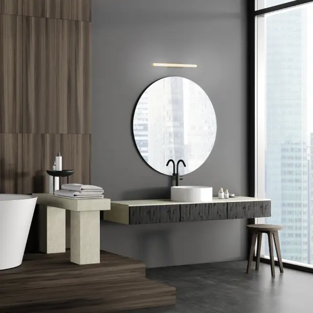 LYNEE-ΦΩΤΙΣΤΙΚΟ ΕΠΙΤΟΙΧΙΟ ΜΠΡΟΝΖΕ ΑΛΟΥΜΙΝΙΟΥ LED SMD 16W CCT ΔΙΑΚΟΠΤΗΣ 1700LM IP20 610x78x60mm / BD352610WBR 3