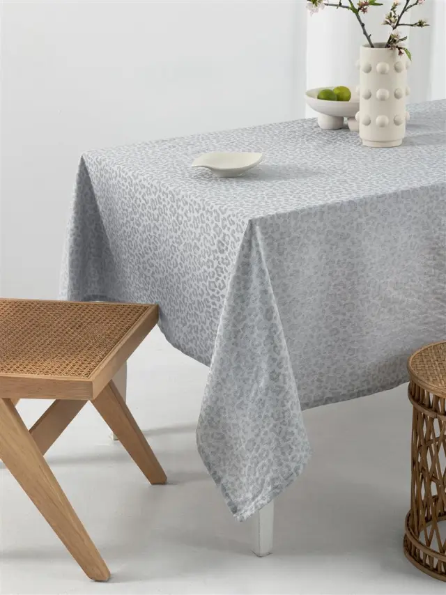 Τραπεζομάντηλο 175x260 Αλέκιαστο Formal Dinner Palamaiki Lita 50% Βαμβάκι-50% Πολυέστερ- Grey